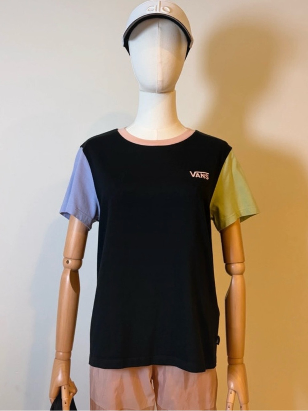 Vans Black Tee with White Care Tag